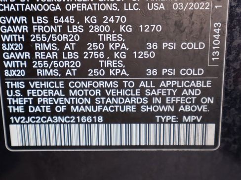 Used 2022 Volkswagen Atlas Cross Sport SE w/ Panoramic Sunroof Package image 28