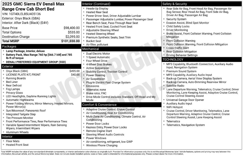 Used 2025 GMC Sierra EV Denali AWD/4WD image 10