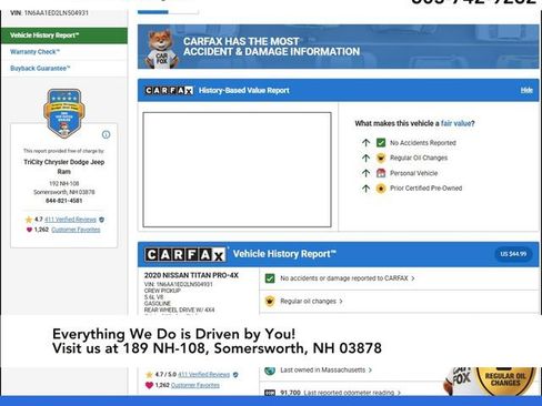 Used 2020 Nissan Titan PRO-4X w/ Pro-4x Convenience Package image 2