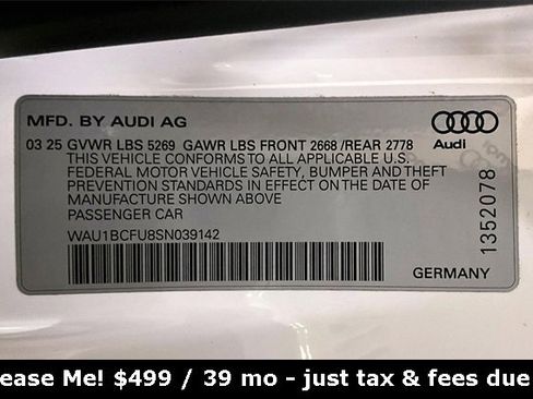 Used 2025 Audi A5 2.0T Premium w/ Convenience Package image 34