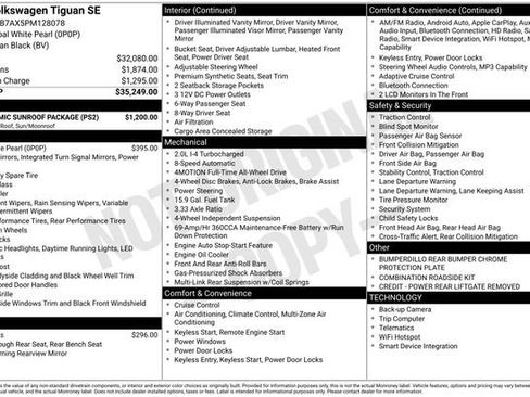 Used 2023 Volkswagen Tiguan SE w/ Panoramic Sunroof Package AWD/4WD image 35