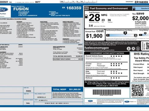 Used 2014 Ford Fusion SE w/ Equipment Group 202A image 2