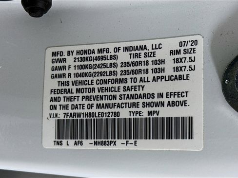 Certified 2020 Honda CR-V EX-L image 38