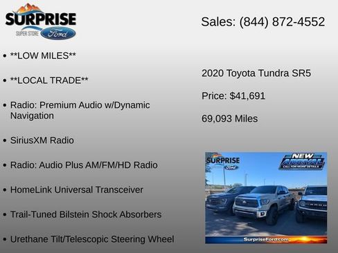 Used 2020 Toyota Tundra SR5 w/ TRD Off-Road Package AWD/4WD image 18