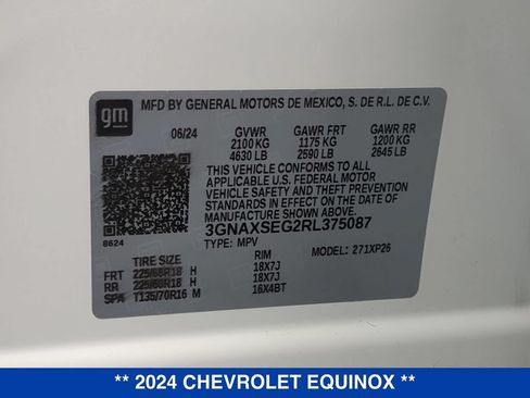 Used 2024 Chevrolet Equinox LS w/ LS Convenience Package AWD/4WD image 26