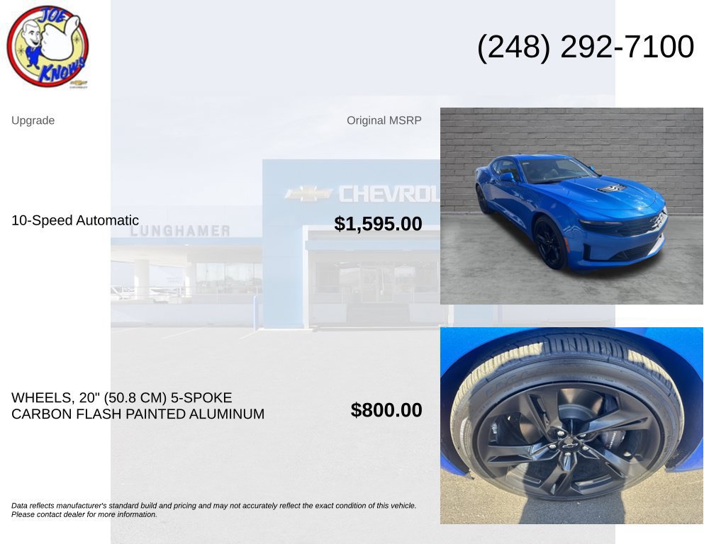 Used 2024 Chevrolet Camaro LT RWD image 5