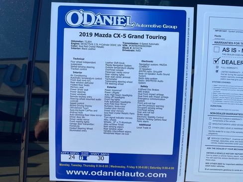 Used 2019 MAZDA CX-5 Grand Touring w/ GT Premium Package AWD/4WD image 25