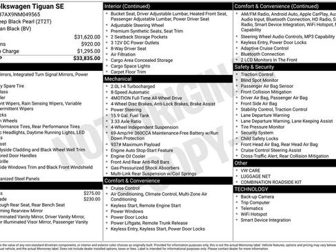Used 2022 Volkswagen Tiguan SE image 37
