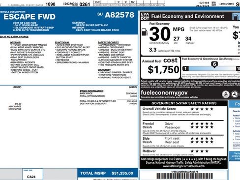 Used 2025 Ford Escape ST-Line FWD image 12
