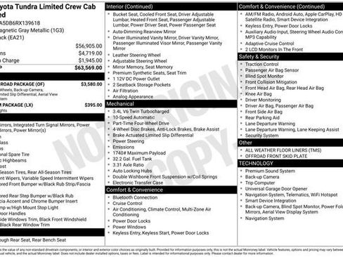 Used 2024 Toyota Tundra Limited w/ TRD Off-Road Package AWD/4WD image 2
