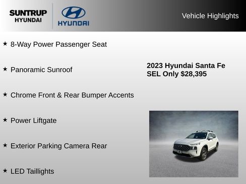 Used 2023 Hyundai Santa Fe SEL w/ Premium Package AWD/4WD image 16