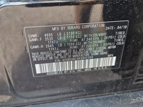 Used 2019 Subaru Outback 2.5i AWD/4WD image 30