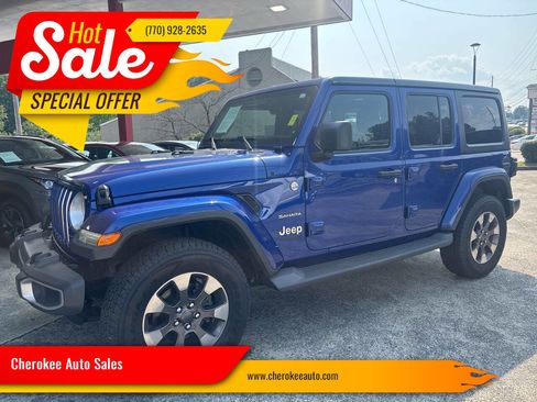 Used 2018 Jeep Wrangler Unlimited Sahara image 1
