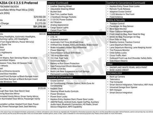 Used 2022 MAZDA CX-5 AWD 2.5 S w/ Preferred Package image 41