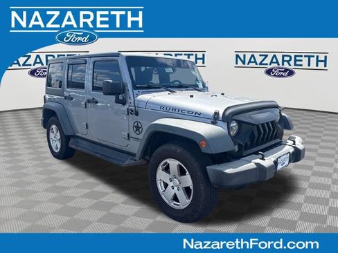 Used 2015 Jeep Wrangler Unlimited Rubicon w/ Connectivity Group AWD/4WD image 1