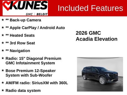 Used 2026 GMC Acadia Elevation w/ Elevation Premium Package
