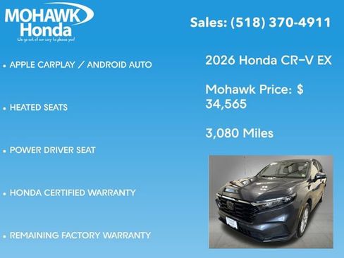 Certified 2026 Honda CR-V EX image 16
