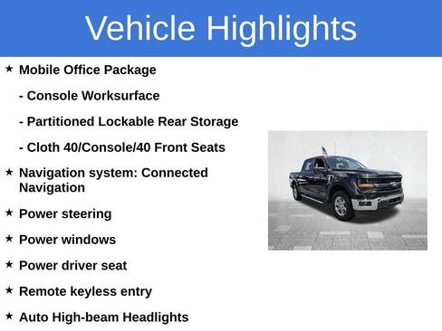 Used 2024 Ford F150 XLT w/ Mobile Office Package AWD/4WD image 3
