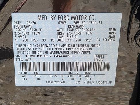 New 2026 Ford Explorer Platinum image 12