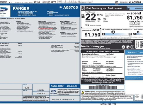 Used 2019 Ford Ranger XLT w/ Equipment Group 301A Mid AWD/4WD image 15