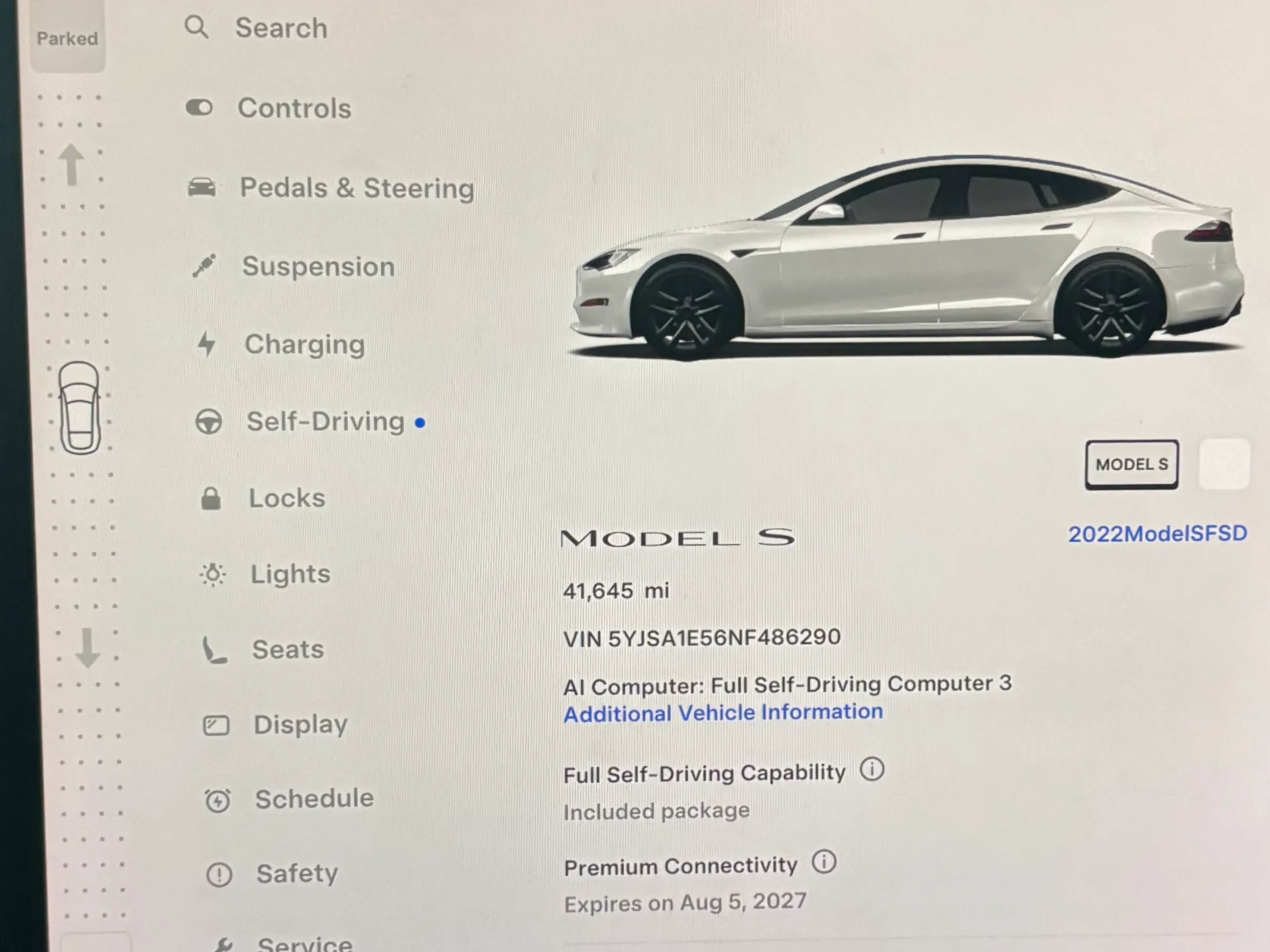 Used 2022 Tesla Model S Standard Range AWD/4WD image 10