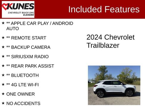 Used 2024 Chevrolet TrailBlazer LT w/ Driver Confidence Package image 2