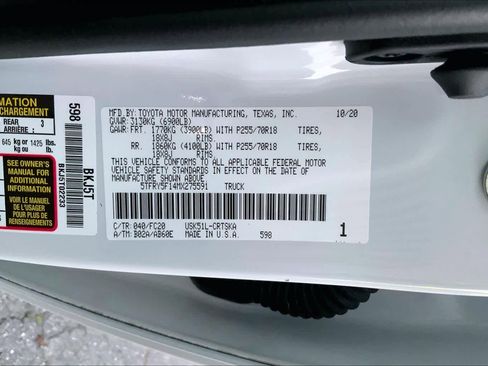 Used 2021 Toyota Tundra SR5 w/ SR5 Upgrade Package image 31