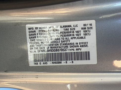 Used 2016 Honda Odyssey Touring image 25