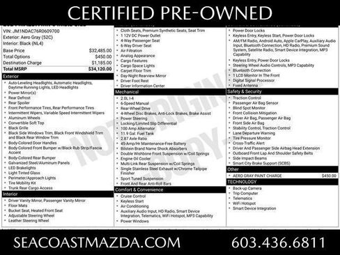 Used 2024 MAZDA MX-5 Miata Club image 2