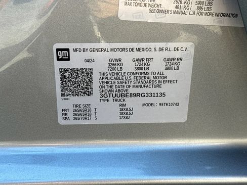 Certified 2024 GMC Sierra 1500 SLE w/ X31 Off-Road Package AWD/4WD image 28