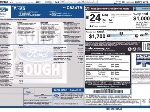 Used 2021 Ford F150 XLT w/ Equipment Group 302A High AWD/4WD image 7