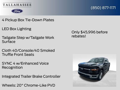 New 2025 Ford F150 XLT w/ Equipment Group 302A MID image 24