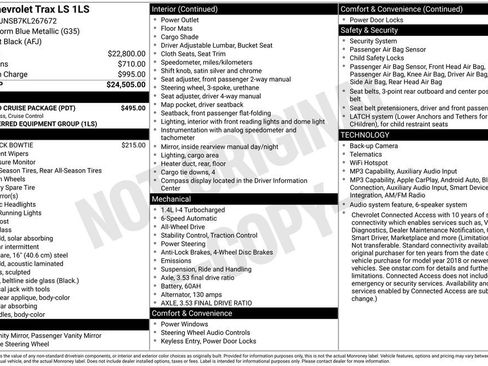 Used 2019 Chevrolet Trax LS w/ Tint and Cruise Package AWD/4WD image 3