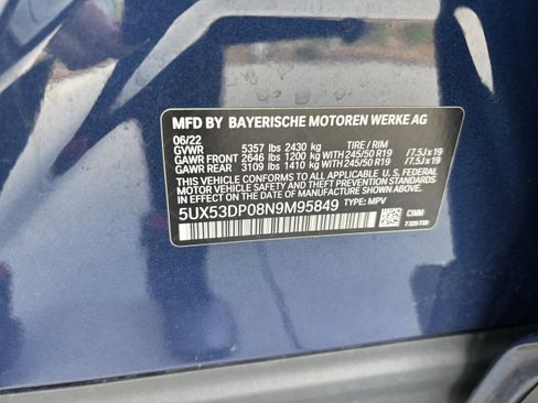 Used 2022 BMW X3 xDrive30i w/ Convenience Package image 23