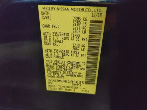 Used 2019 Nissan Murano S image 33