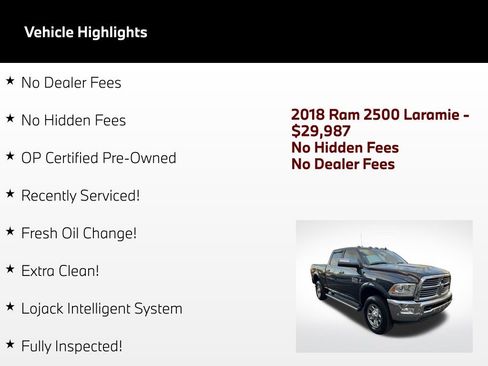 Used 2018 RAM 2500 Laramie w/ Off Road Package AWD/4WD image 2