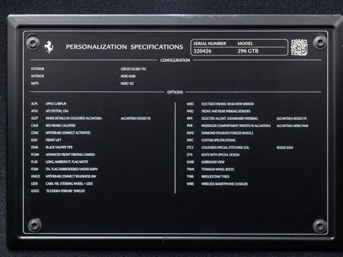Certified 2025 Ferrari 296 GTB RWD image 90