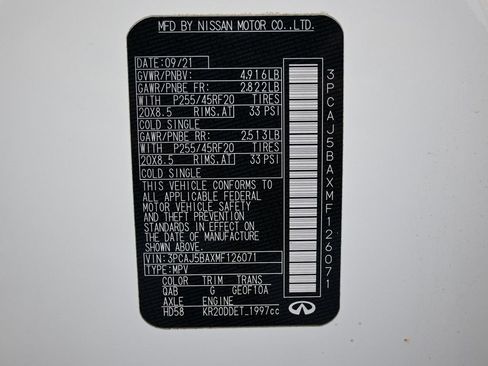 Used 2021 INFINITI QX50 Luxe w/ Appearance Package image 42