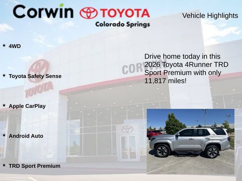 Used 2026 Toyota 4Runner TRD Sport Premium AWD/4WD image 6