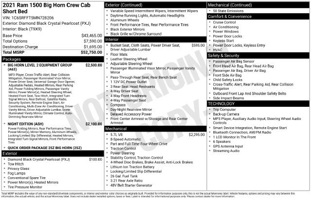 Used 2021 RAM 1500 Big Horn AWD/4WD image 22