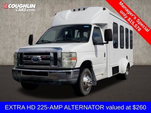 Used 2011 Ford E-350 and Econoline 350 Super Duty w/ Shuttle Bus Prep Pkg image 4