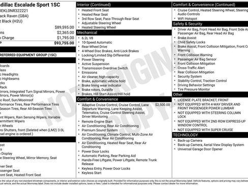 Certified 2022 Cadillac Escalade Sport RWD image 32