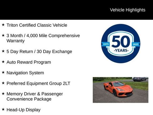 Used 2020 Chevrolet Corvette Stingray Preferred Cpe w/ 2LT Preferred Equipment Group RWD image 5