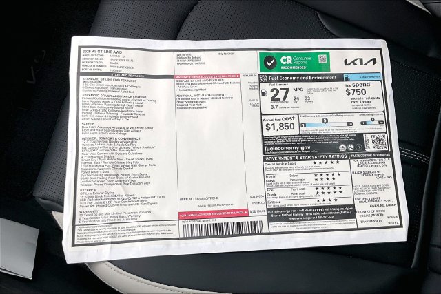 New 2026 Kia K5 GT-Line AWD/4WD image 13