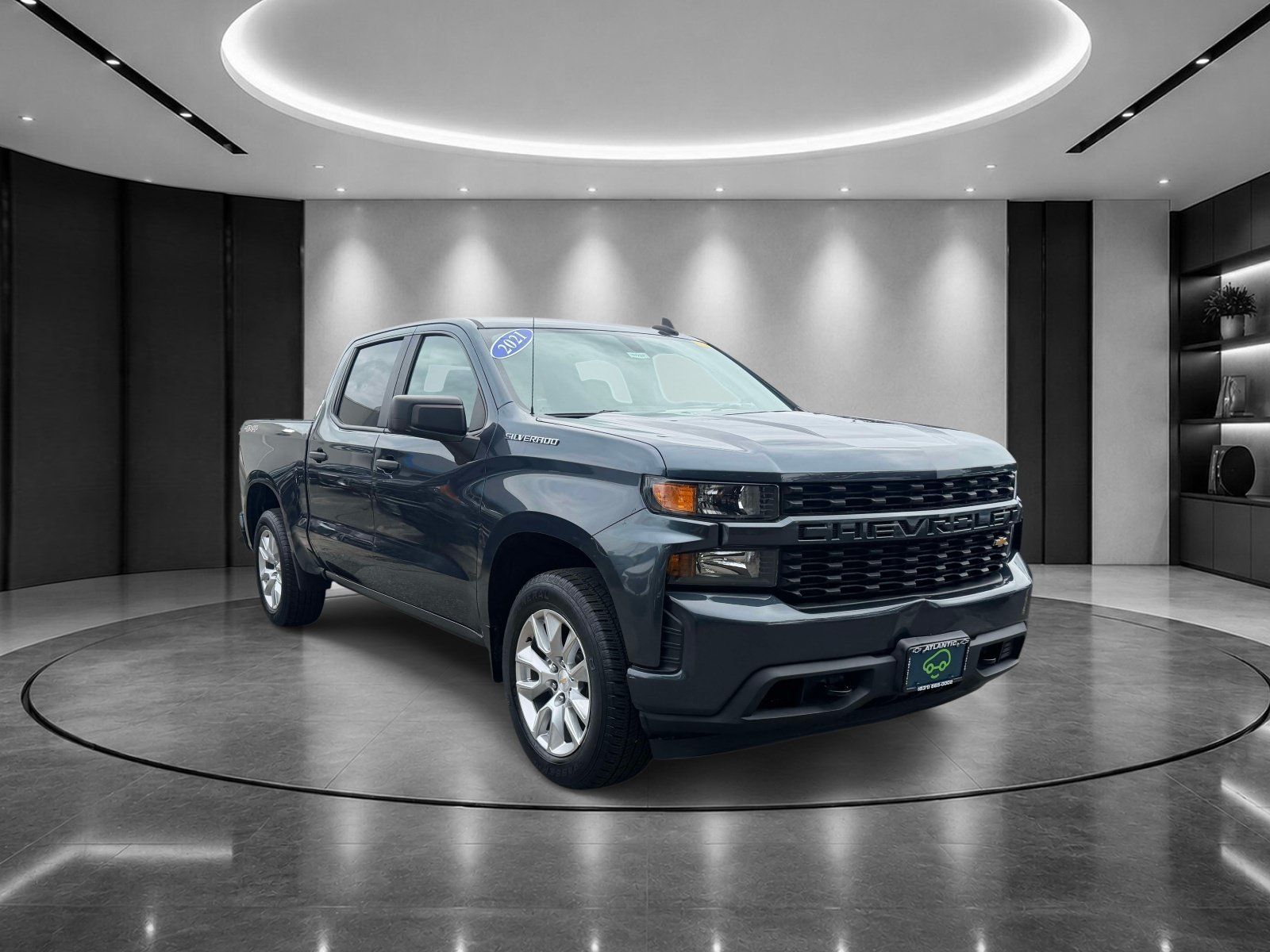 Used 2021 Chevrolet Silverado 1500 Custom w/ LPO, Dark Essentials Package AWD/4WD image 2