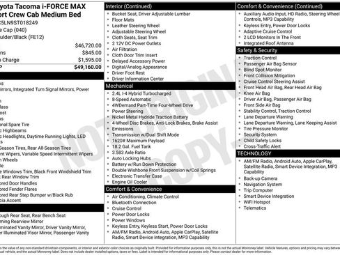 Used 2025 Toyota Tacoma TRD Sport AWD/4WD image 12