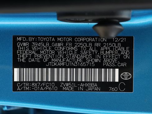 Used 2022 Toyota Prius L Eco image 32