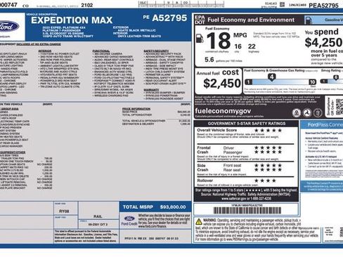 Used 2023 Ford Expedition Max Platinum AWD/4WD image 5