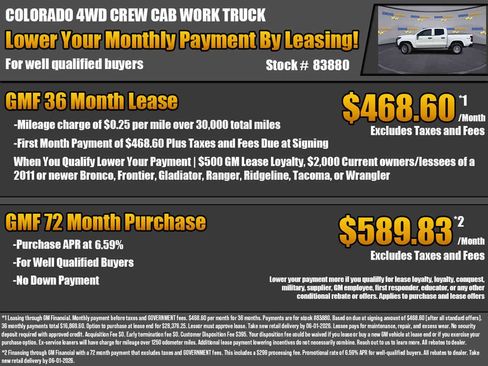New 2026 Chevrolet Colorado W/T AWD/4WD image 2
