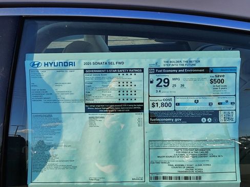 New 2025 Hyundai Sonata SEL image 24